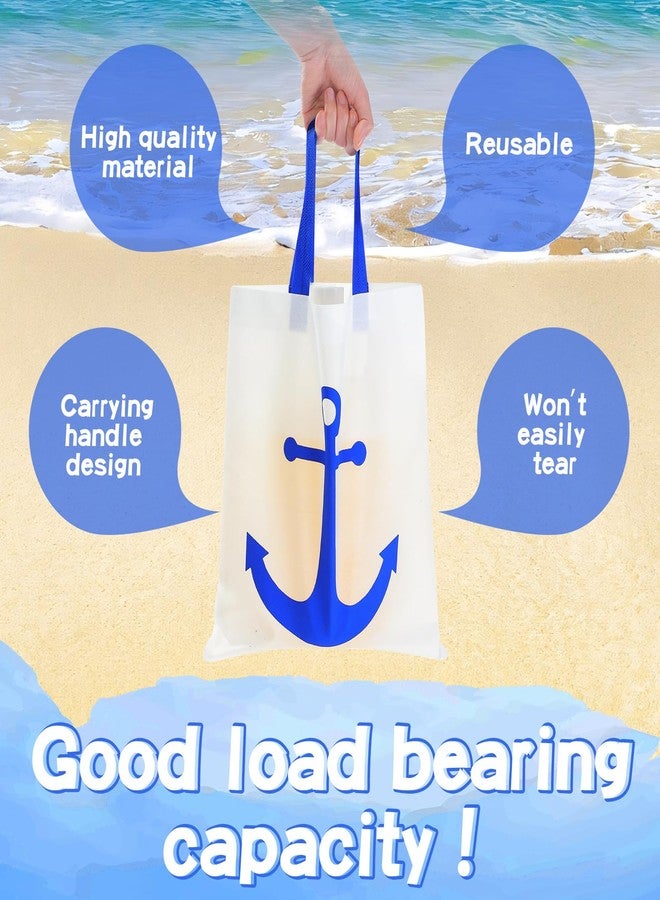 Bulyoou 24 Pcs Large Anchor Totes for Summer Cruise Bags Nautical Party Favors Non Woven Cruising Totes for Cruise Wedding Party - Image 5